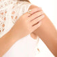 Adjustable Teardrop Crystal Ring in Gold Tone