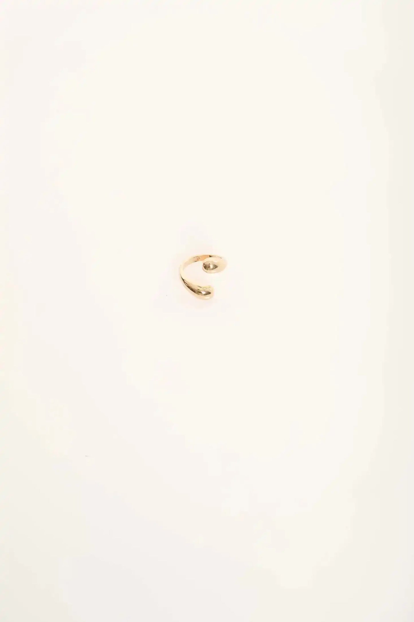Elegant Open Dome Gold Ring