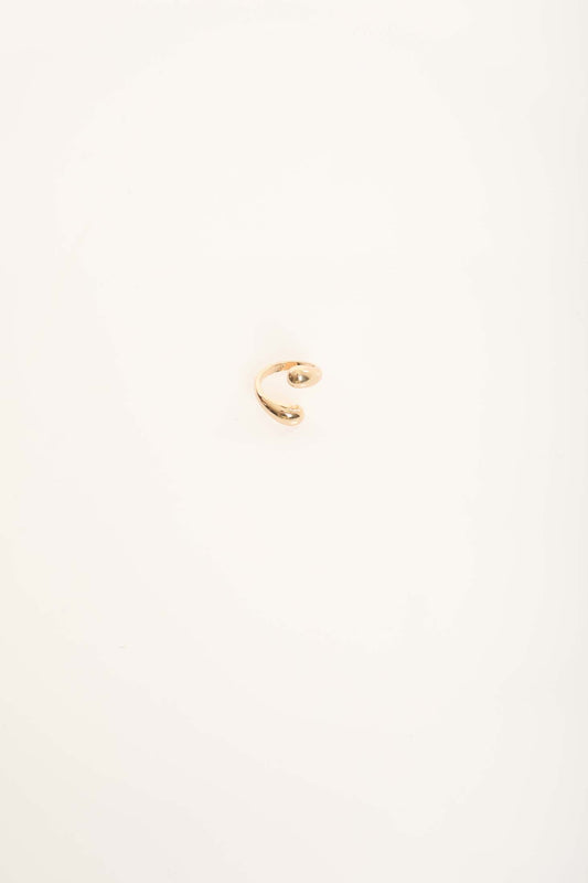 Elegant Open Dome Gold Ring