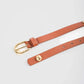 Coral Studded Leather Belt
