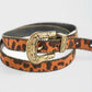Leopard Western Embossed Belt