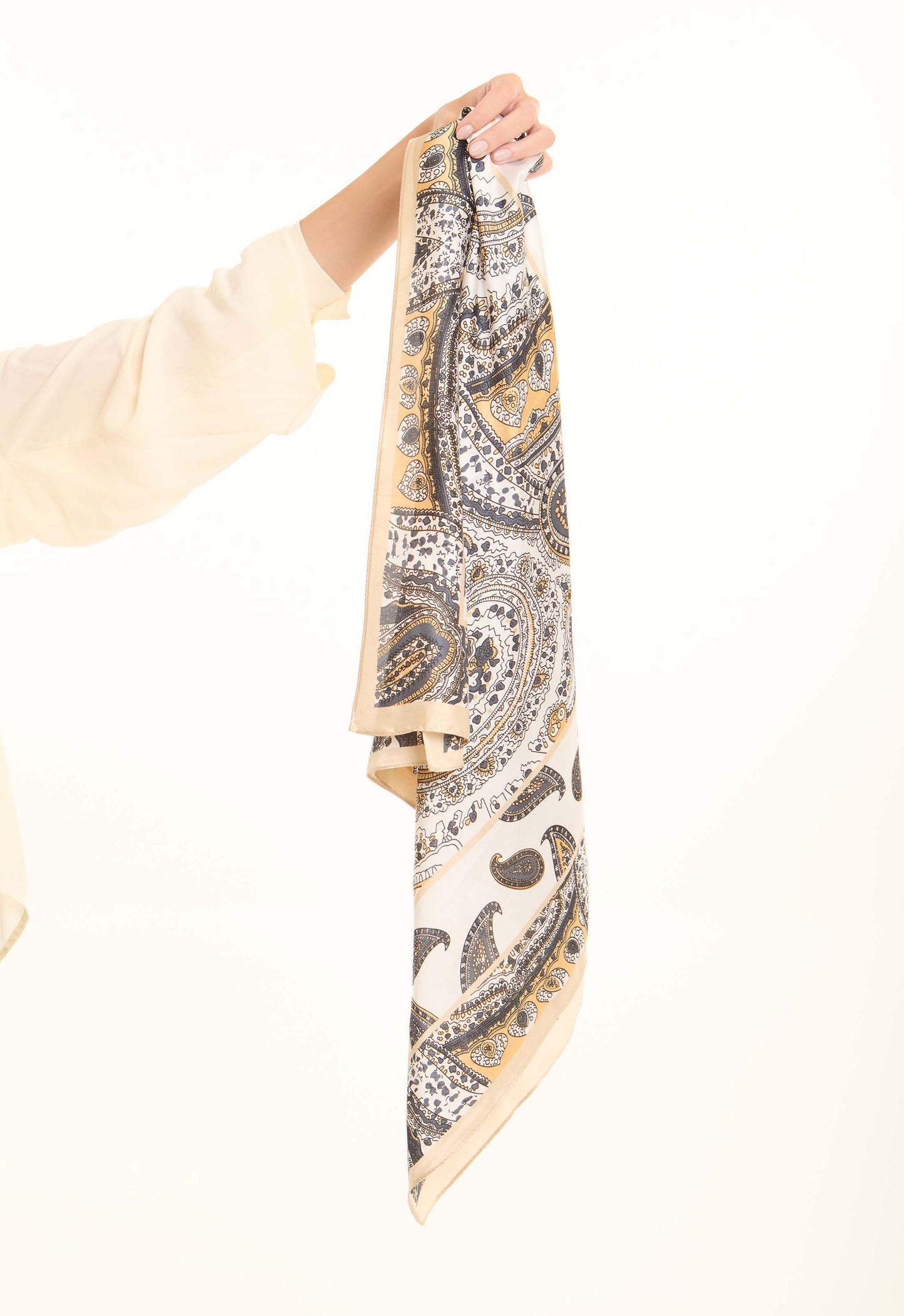 Paisley Patterned Square Scarf