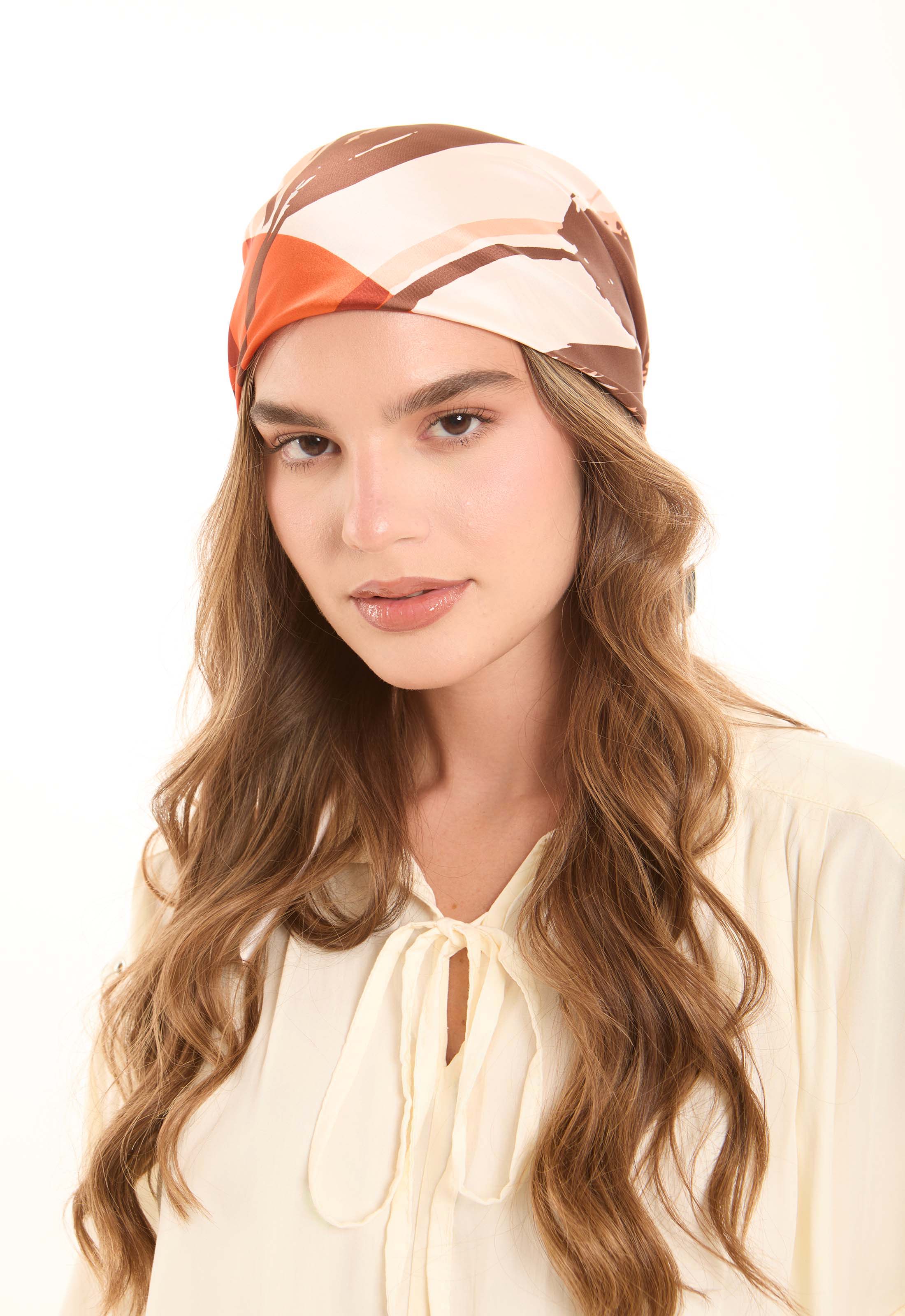 Abstract Pattern Square Scarf Design