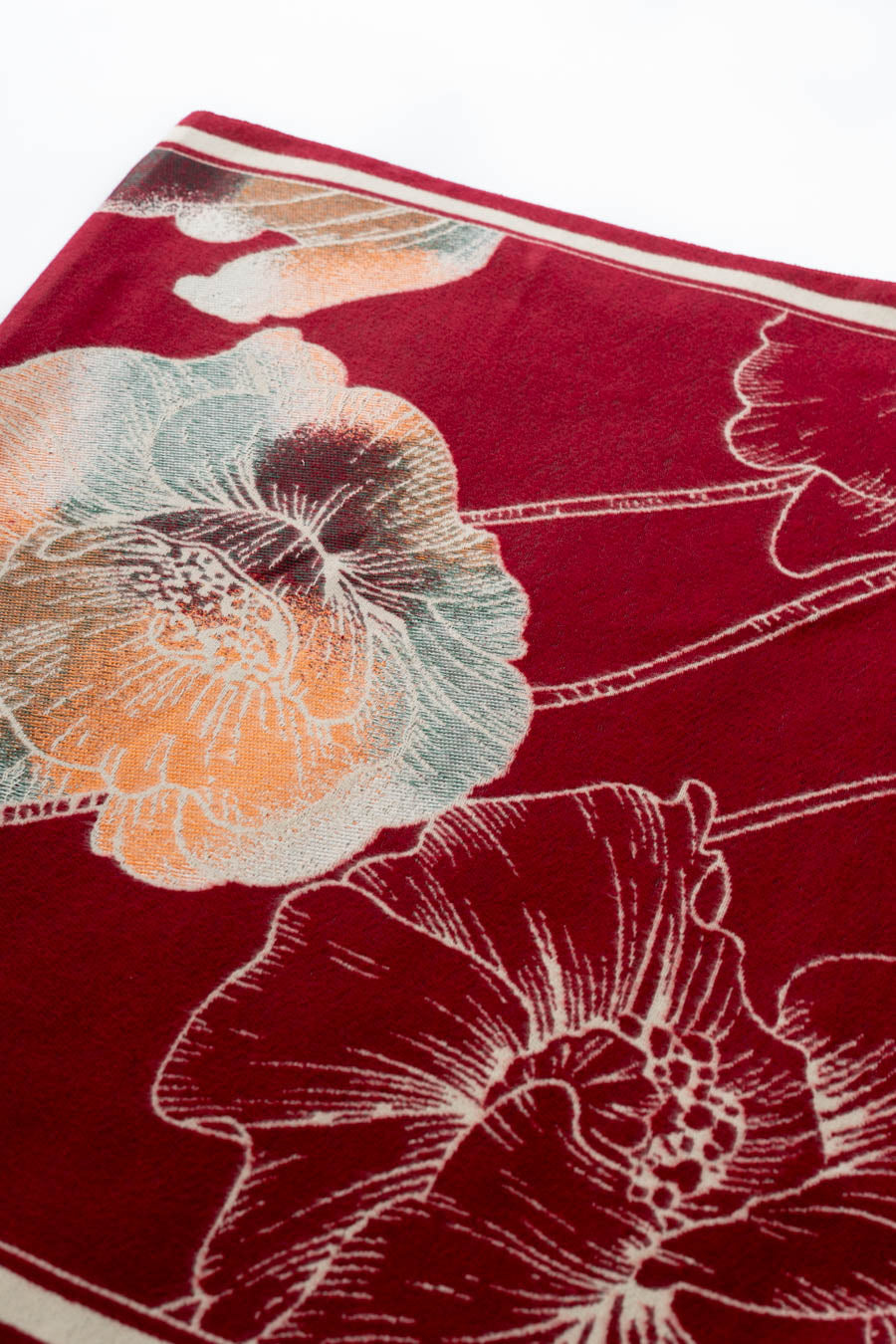 Floral Slip On Soft Fashion Scarf