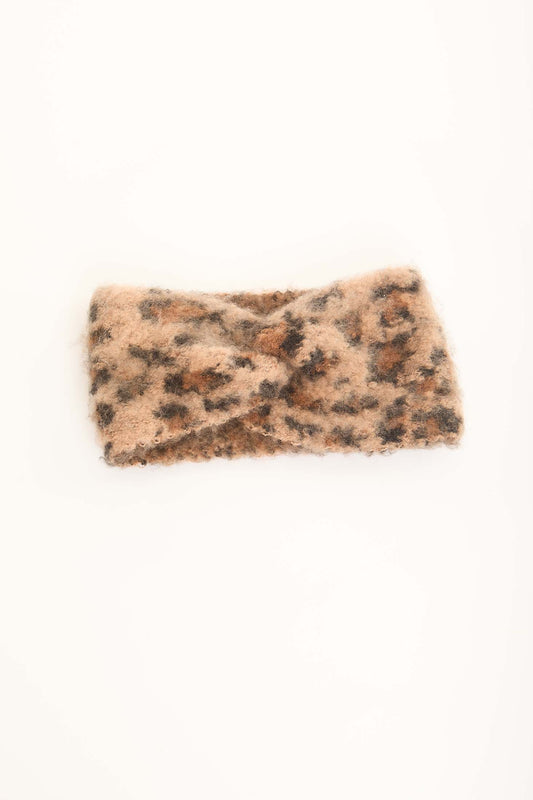 Trendy Leopard Print Fuzzy Headband
