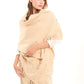 Embellished Pearls Nude Soft Scarf