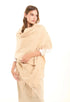 Embellished Pearls Nude Soft Scarf