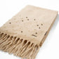 Embellished Pearls Nude Soft Scarf