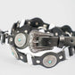 Black Leather Turquoise Stud Belt
