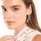Folded Metal Statement Earrings