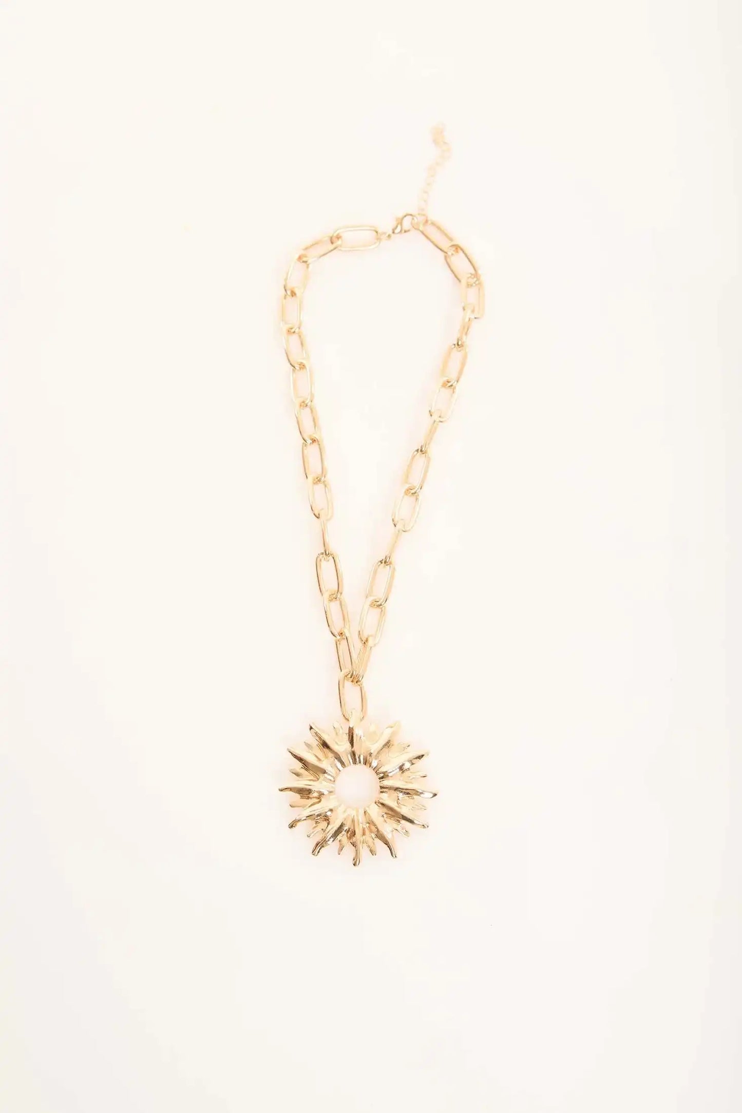 Radiant Sunburst Pendant Necklace