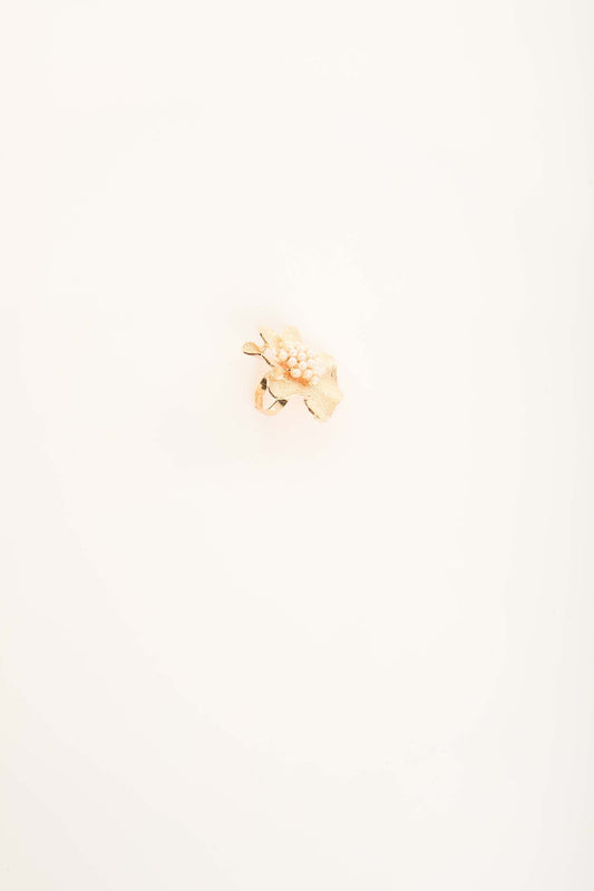 Floral Pearl Accent Ring