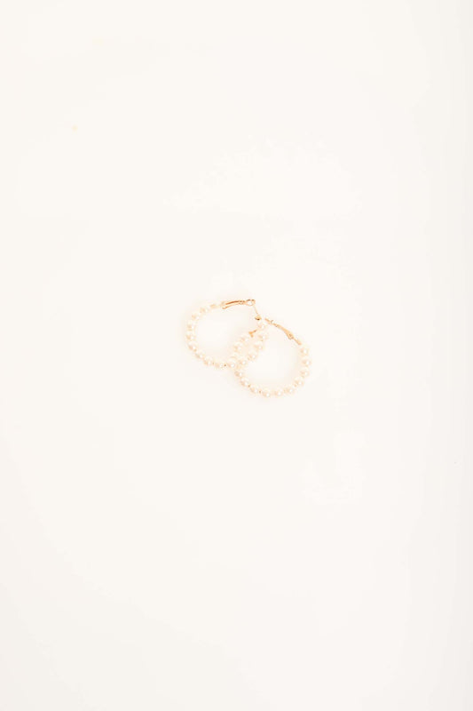Pearl Hoop Earrings