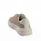 Beige Essential Lace-Up Sneakers