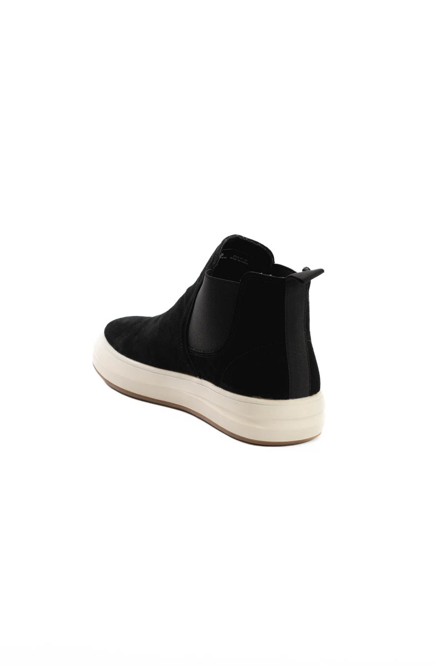 Genuine Leather Half Boot with Elastic Side Panels