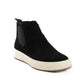 Genuine Leather Half Boot with Elastic Side Panels