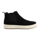 Genuine Leather Half Boot with Elastic Side Panels