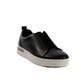 Noir Woven Slip Sneakers