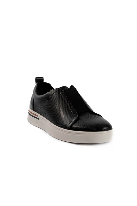 Noir Woven Slip Sneakers