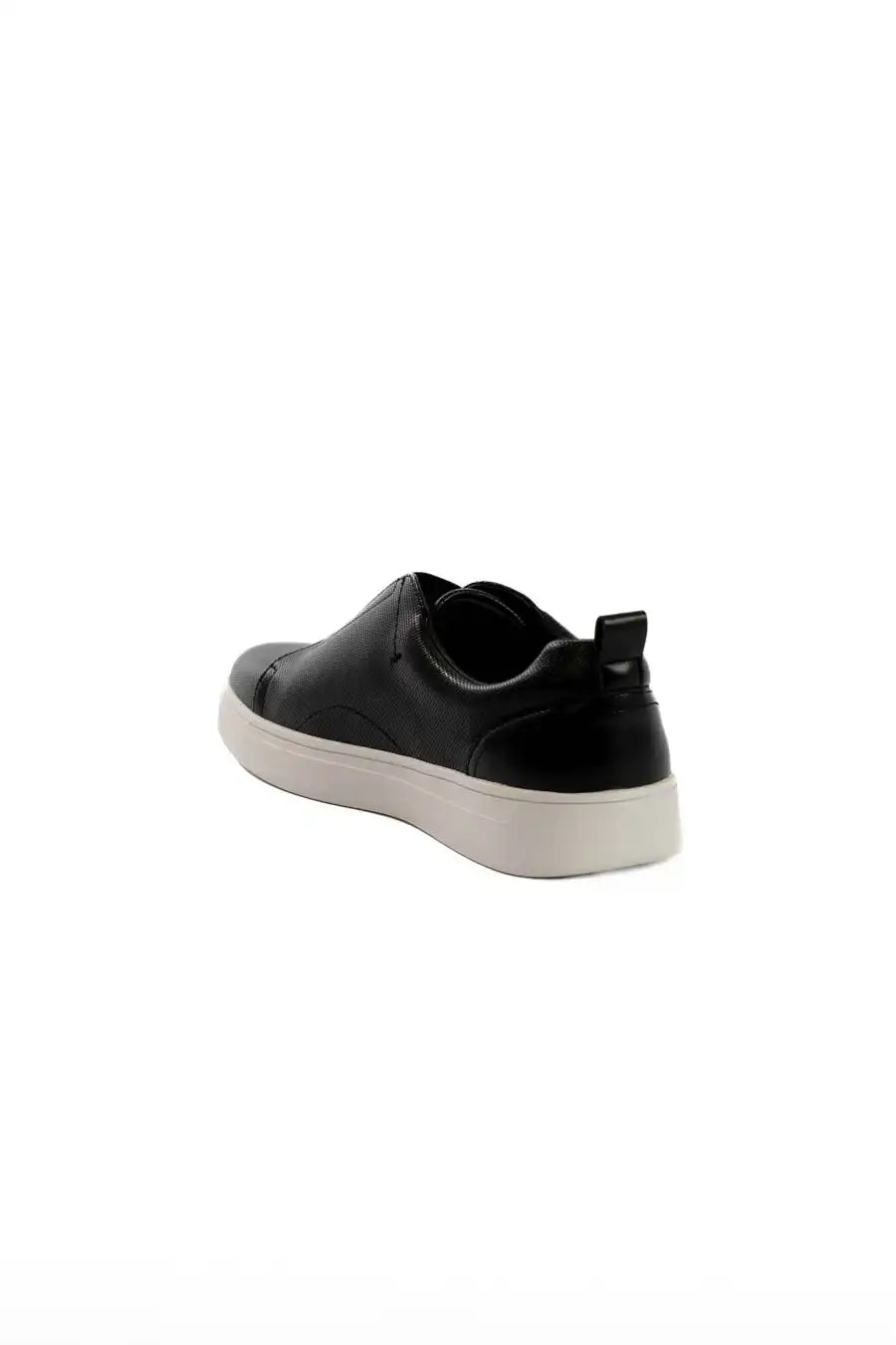 Noir Woven Slip Sneakers
