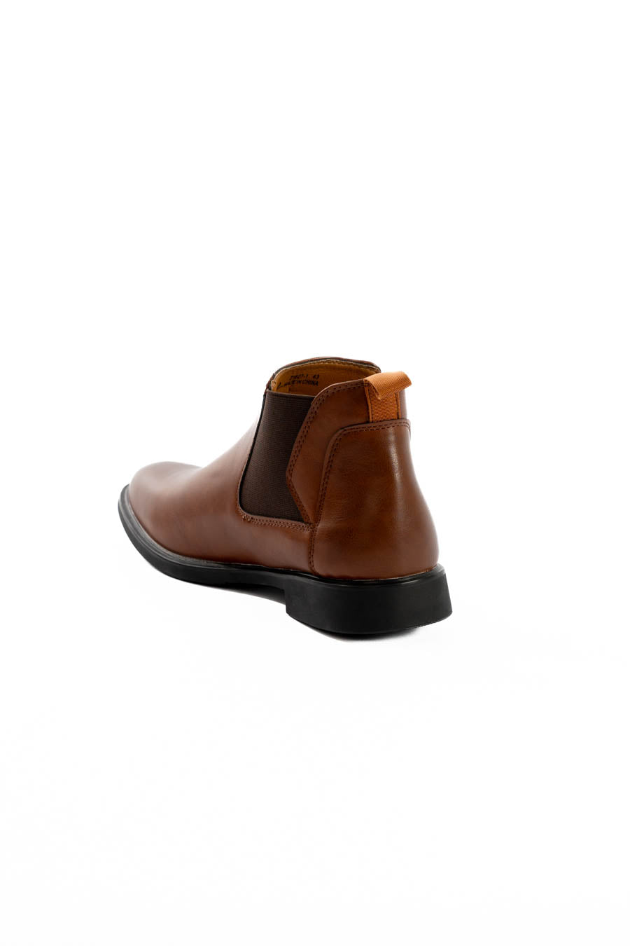 PU & Textile Half Boot with Elastic Side Panels