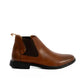 PU & Textile Half Boot with Elastic Side Panels
