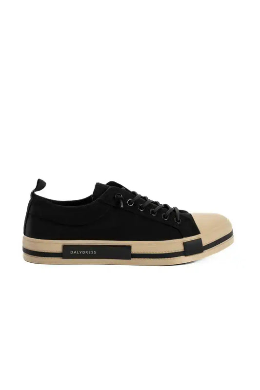 Casual Cloth Sneakers with Contrast Toe Cap