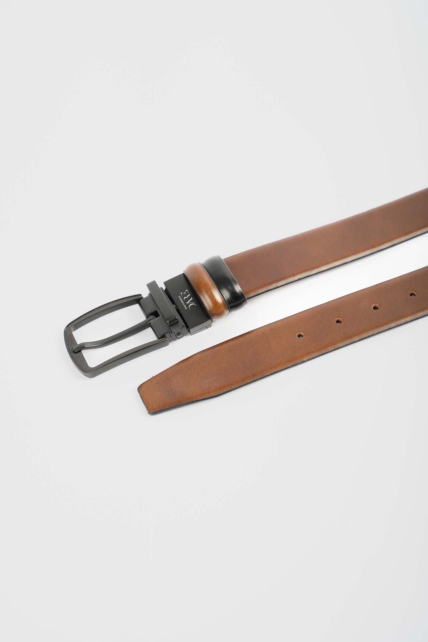 Premium Dual-Tone Reversible Leather Belt