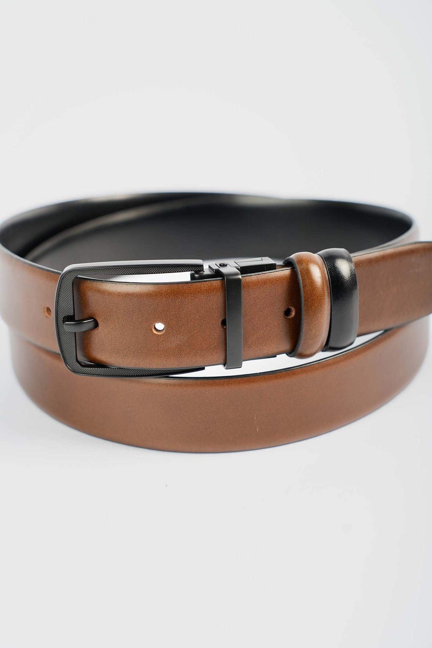 Premium Dual-Tone Reversible Leather Belt