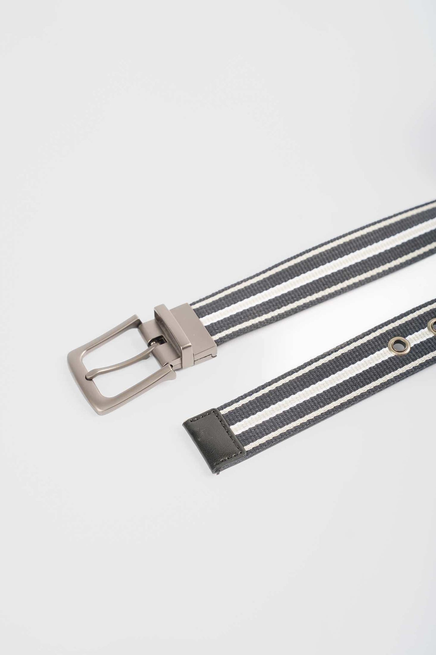 Premium Striped Reversible Casual Belt