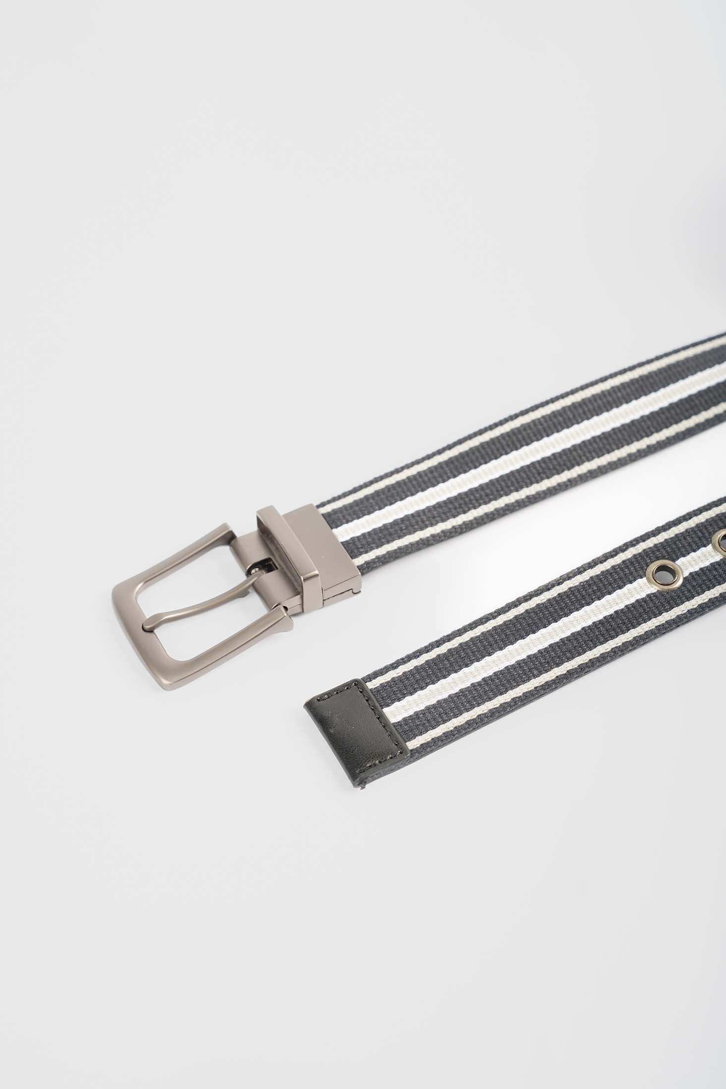 Premium Striped Reversible Casual Belt