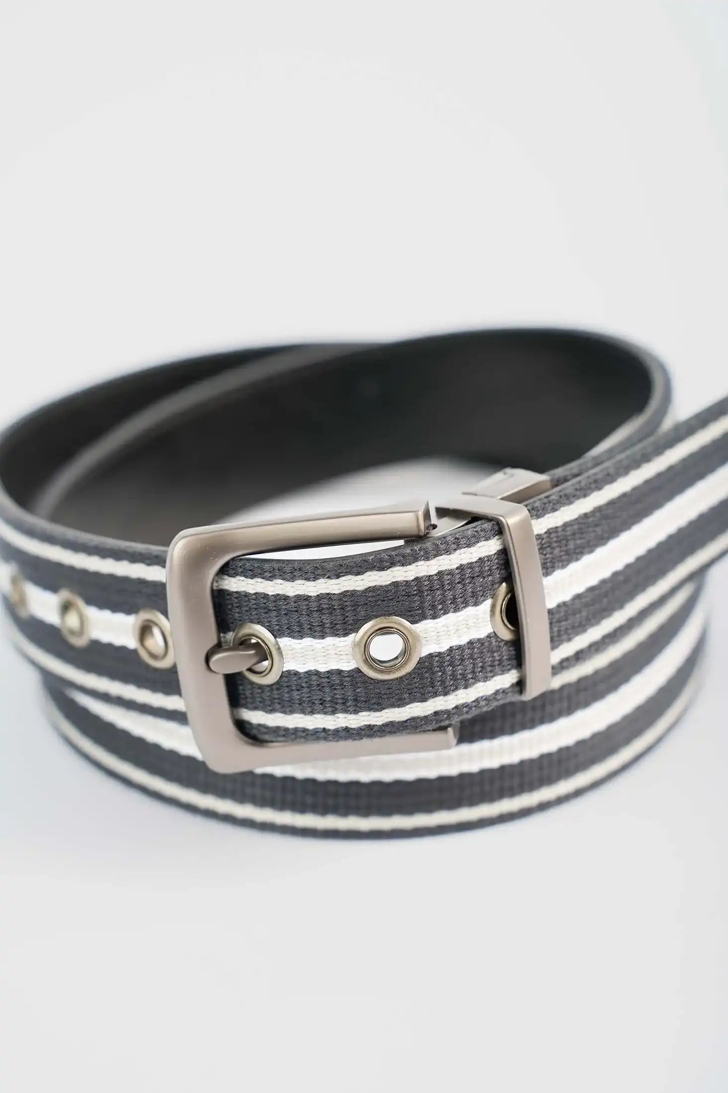 Premium Striped Reversible Casual Belt