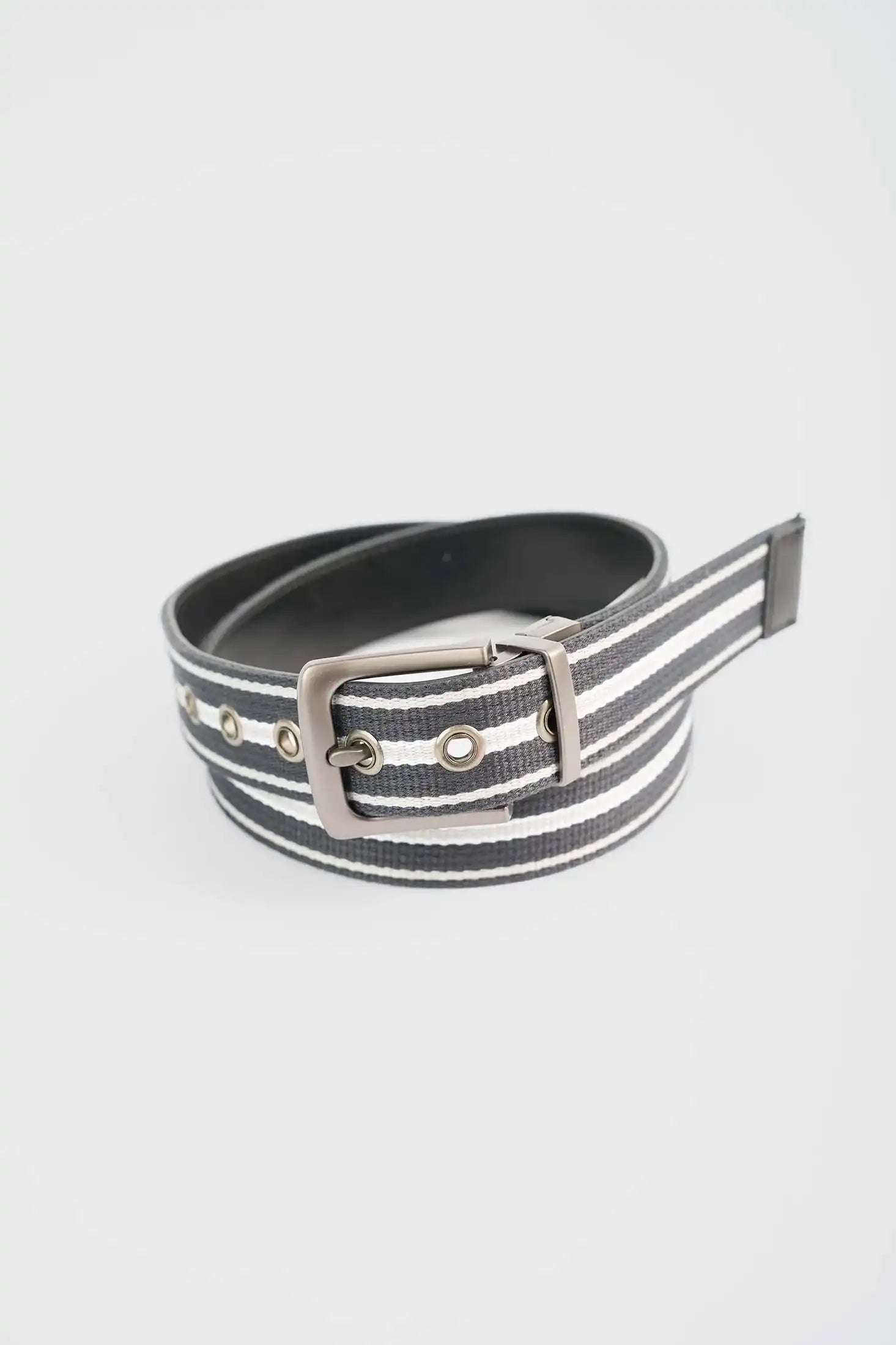 Premium Striped Reversible Casual Belt