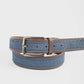 Blue Suede Contrast Belt