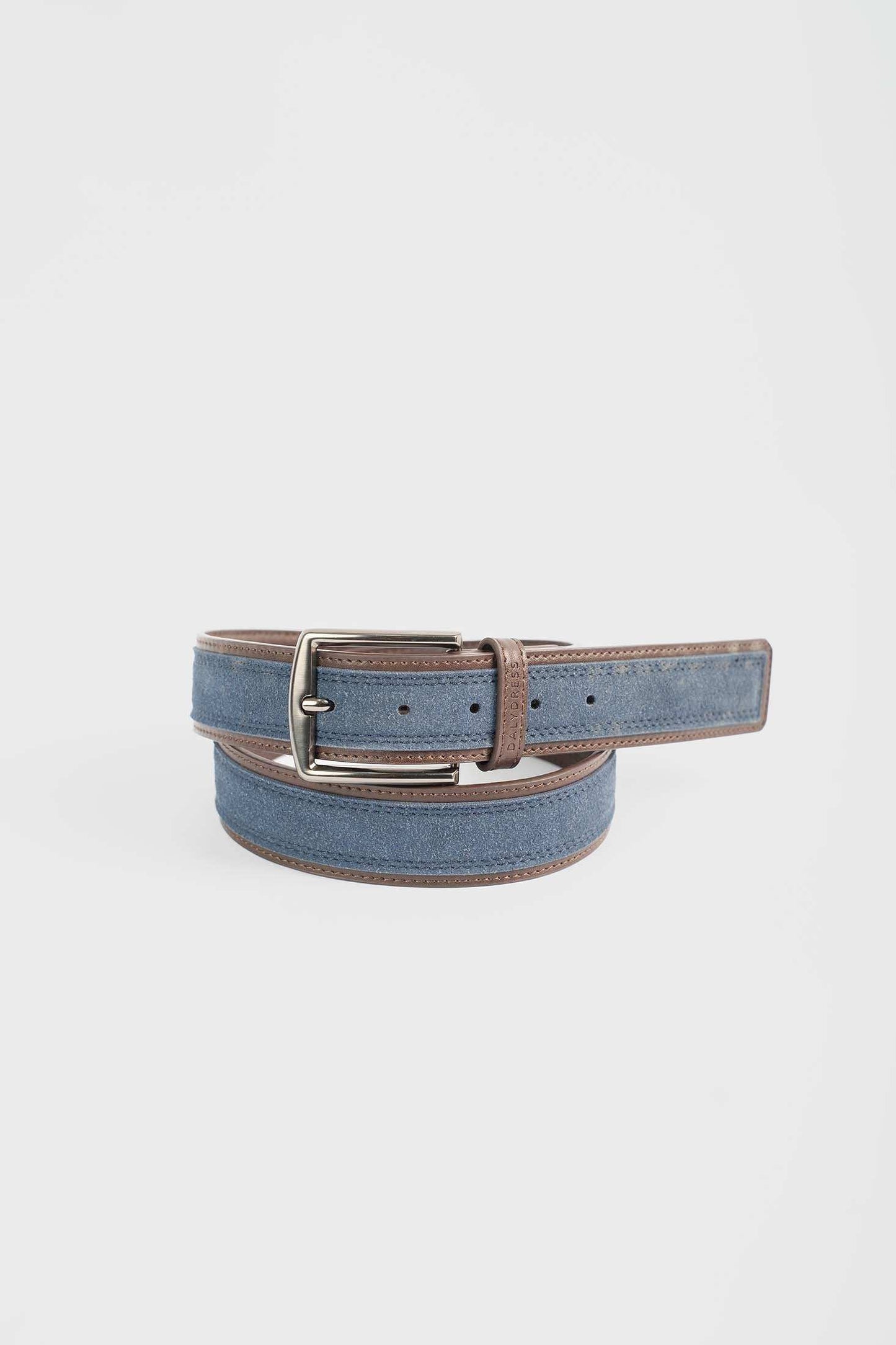 Blue Suede Contrast Belt