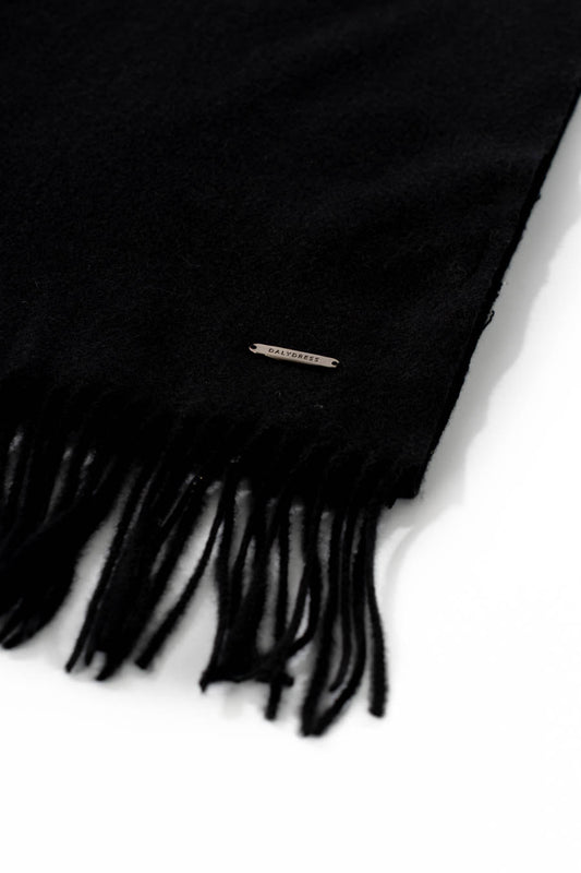 وشاح أنيق ناعم بسيط أزرق مغبر