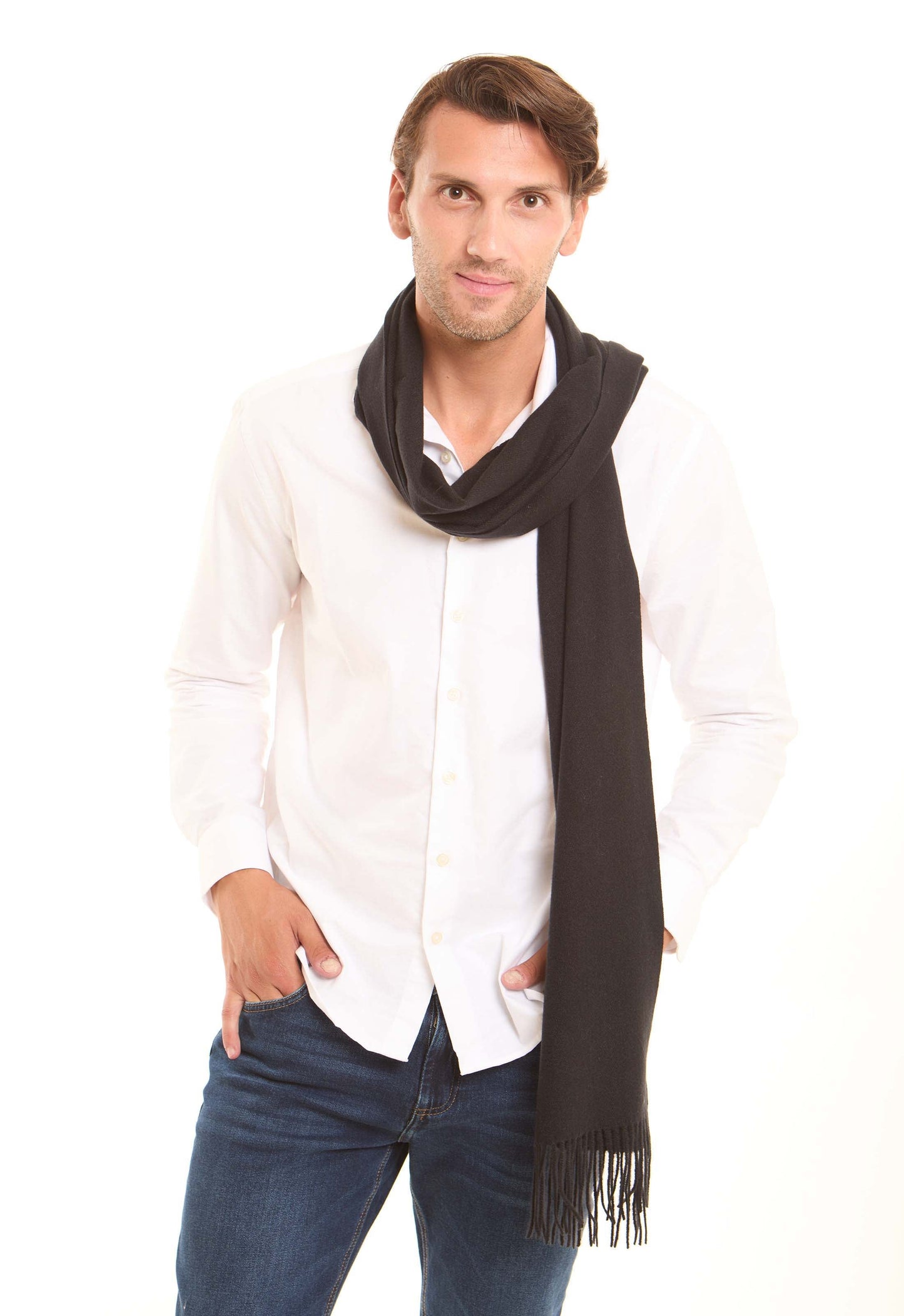Classic Reversible Winter Scarf for Men