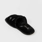 Embroidered Faux Fur Home Slippers