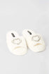 Pearl Heart Faux Fur Home Slippers