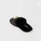 Beaded Eye Faux Fur Home Slippers