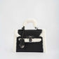 Fur Trim Elevated Top-Handle Bag