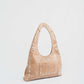 Nude Studded Hobo Bag
