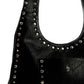 Midnight Studded Hobo Bag