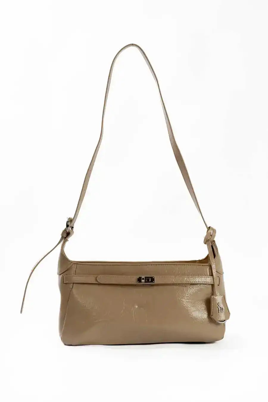 Sleek Minimalist Textured Shoulder-Bag