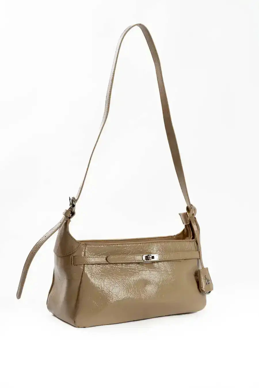 Sleek Minimalist Textured Shoulder-Bag