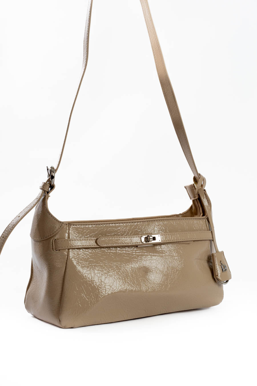 Sleek Minimalist Textured Shoulder-Bag