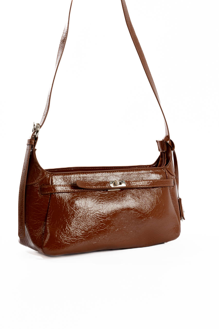 Sleek Minimalist Textured Shoulder-Bag