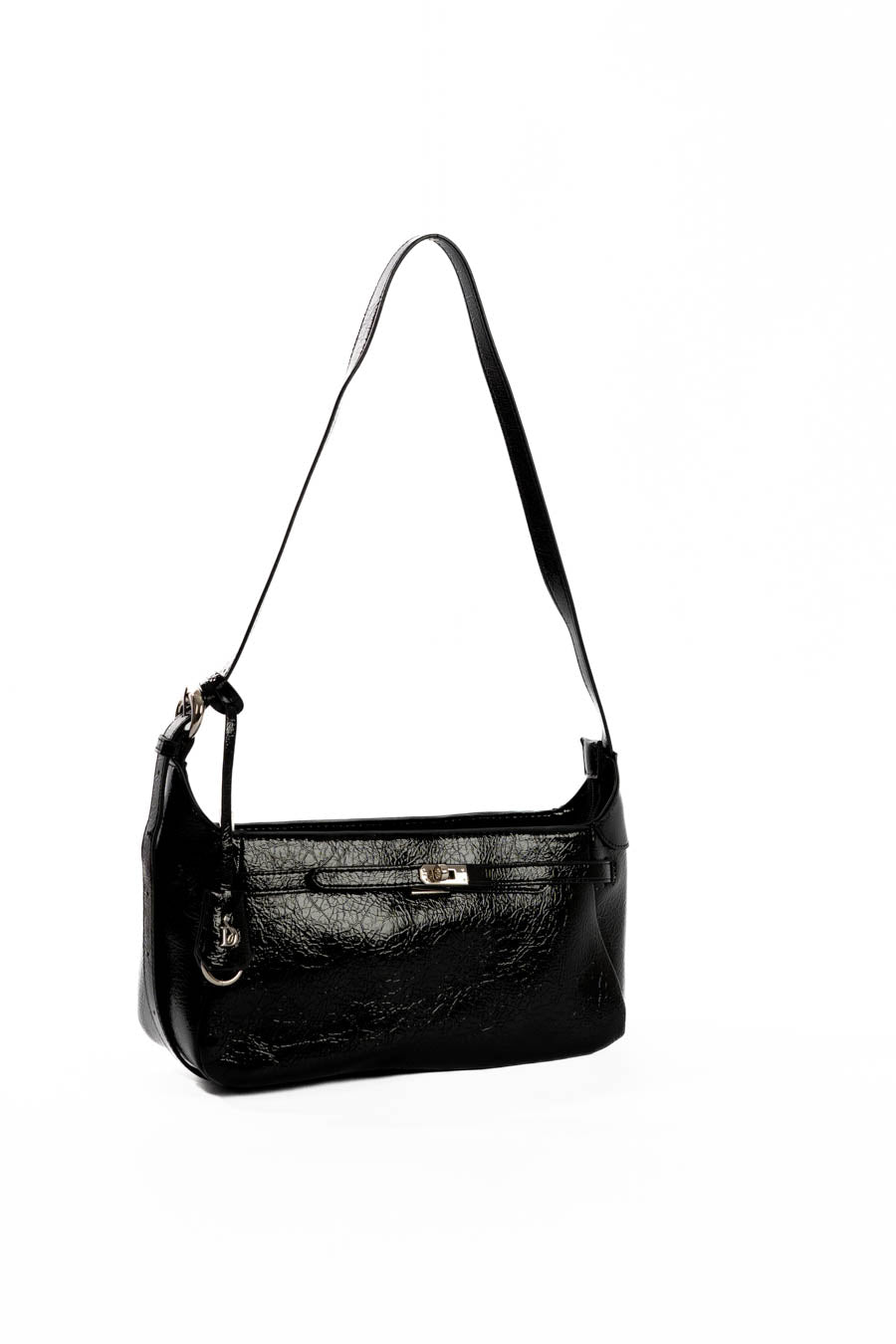 Sleek Minimalist Textured Shoulder-Bag