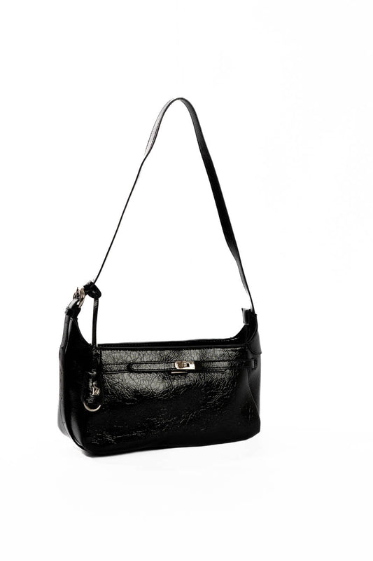 Sleek Minimalist Textured Shoulder-Bag
