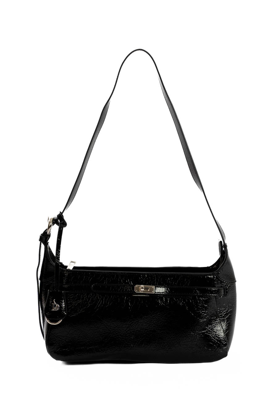 Sleek Minimalist Textured Shoulder-Bag